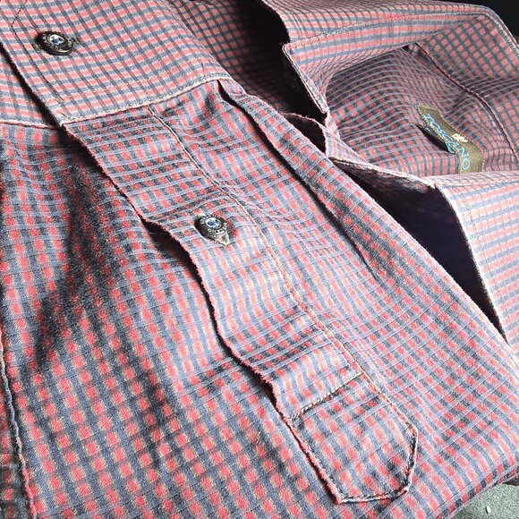 Men's TOSCANO Button Up Dress Casual Shirt sz M - Picture 10 of 10